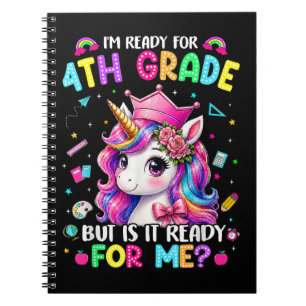 Carnet Je suis prêt pour la licorne de 4e année, premier 