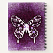 Carnet Je suis reconnaissant pour le Papillon pourpre gra (Dos)