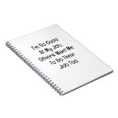 Carnet Je suis si doué dans mon travail (Côté Droit)