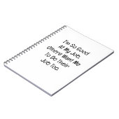 Carnet Je suis si doué dans mon travail (Côté gauche)