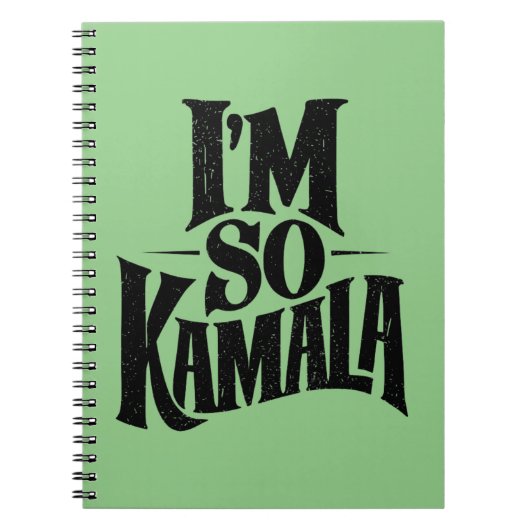 Carnet Je suis si Kamala Brat Green Meme (Devant)