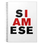 CARNET JE SUIS SIAMESE (Devant)