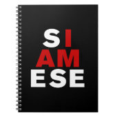 CARNET JE SUIS SIAMESE (Devant)