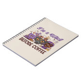 Carnet Je suis sorcière avant le café (Côté gauche)