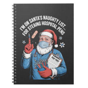 Carnet Je suis sur Père Noël Naughty List pour le vol de 