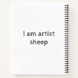 Carnet Je suis un artiste de marchandises de mouton