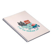 Carnet Je suis un chat d'intérieur drôle (Côté Droit)