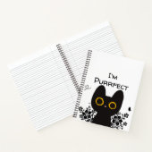 Carnet Je suis un chat noir mignon parfait (Intérieur)