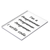 Carnet Je suis un programmeur que j'écris le correcteur (Côté gauche)