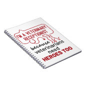 Carnet Je suis un réceptionniste vétérinaire parce que la (Côté Droit)