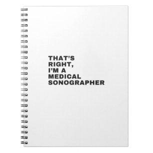 CARNET JE SUIS UN SONOGRAPHE MÉDICALE.