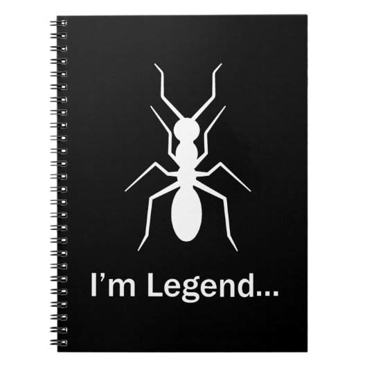 Carnet Je suis une légende (Devant)