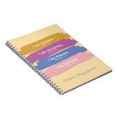 Carnet Je suis Versets bibliques Personnalisé (Côté Droit)