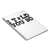 Carnet Je T'Ai Dit Ça (Côté Droit)