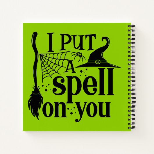 Carnet "Je T'Ai Mis Un sort" (Dos)