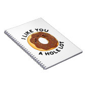 Carnet Je T'aime Beaucoup Blague De Donut Drôle  (Côté Droit)