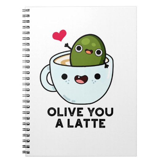 Carnet Je t'aime beaucoup Olive Tasse Drôle de Punishment (Devant)