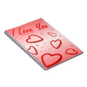 CARNET "JE T'AIME" COEURS (Côté Droit)