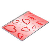 CARNET "JE T'AIME" COEURS (Côté gauche)