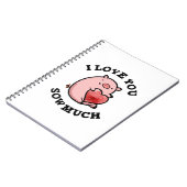 Carnet Je T'Aime Coudre Beaucoup Drôle Pun De Cochon (Côté gauche)