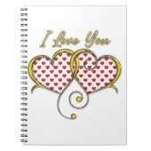 Carnet Je t'aime Design (Devant)