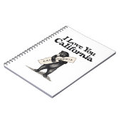 Carnet Je t'aime étreinte d'ours de la Californie (Côté gauche)