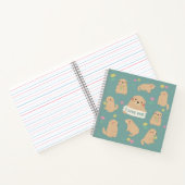 Carnet Je T'Aime, Illustration Marmotte (Intérieur)