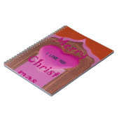 Carnet Je t'aime Joyeux Coeur de Noël (Côté gauche)