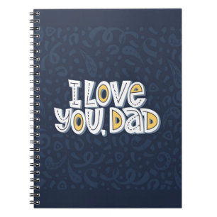 Carnet Je t'aime, papa. Citation brillante sur le dar