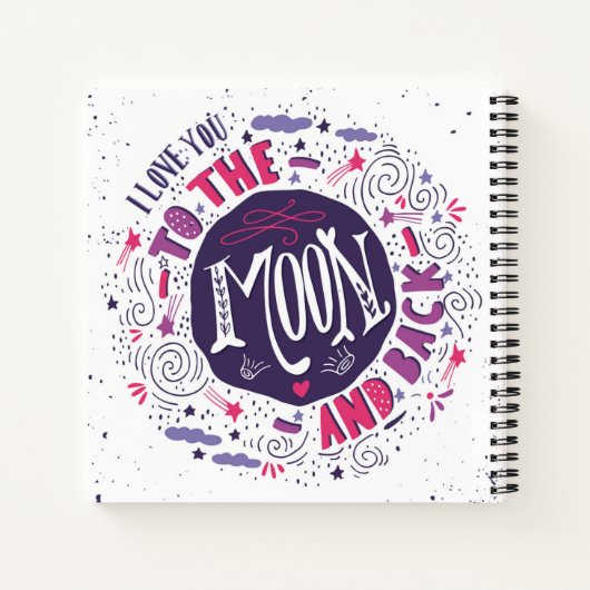 Carnet Je T'Aime Sur La Lune Et De Retour (Dos)