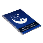 Carnet Je t'aime sur la lune et le dos (Côté Droit)