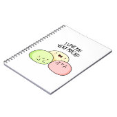 Carnet Je T'Aime Très Mochi Funny Food Pun (Côté gauche)