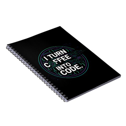 Carnet Je Transforme Le Café En Code – Drôle Progra (Côté Droit)