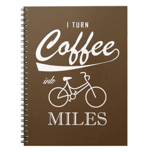 Carnet Je Transforme Le Café En Miles (Devant)