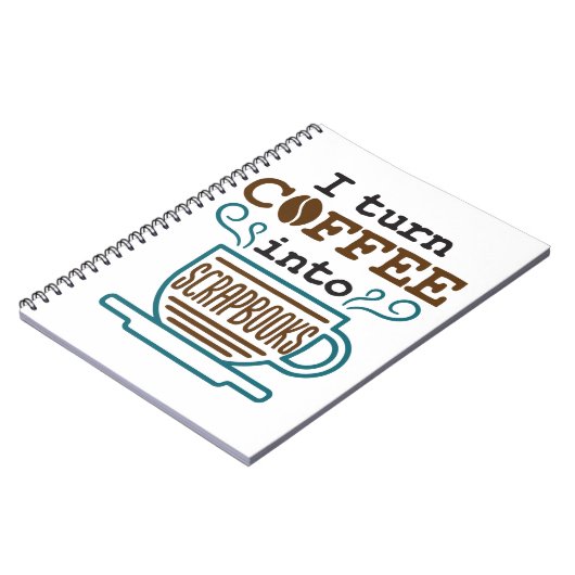 Carnet Je Transforme Le Café En Scrapbooks Scrapbooking L (Côté gauche)