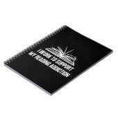 Carnet Je travaille pour soutenir ma dépendance à la lect (Côté gauche)