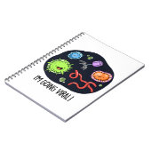 Carnet Je vais devenir viral Blague drôle de virus  (Côté gauche)