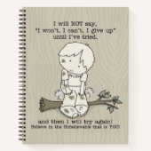 Carnet Je vais réessayer (Devant)