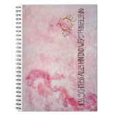 Carnet Je vais tout foutre en l'air et devenir princesse (Devant)