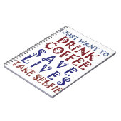 Carnet Je veux juste boire du café Sauver des vies (Côté gauche)