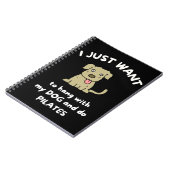 Carnet Je veux juste rester avec mon chien et faire des p (Côté gauche)