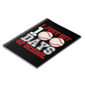 Carnet Je viens de frapper 100 jours de baseball à l'écol (Côté gauche)