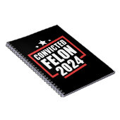 Carnet Je vote Condamné Felon 2024 Trump (Côté Droit)