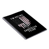 Carnet Je vote pour le condamné Felon Pro Trump 2024 (Côté Droit)