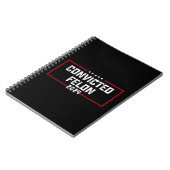 Carnet Je vote pour le condamné Felon Pro Trump 2024 (Côté gauche)