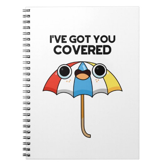 Carnet Je Vous Ai Couvert Pun Drôle De Parapluie  (Devant)