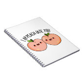 Carnet Je Vous Ap-précie Drôle de Pun de Pêche (Côté Droit)