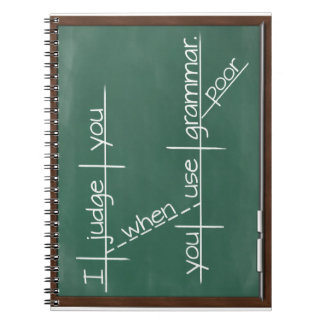Carnet Je vous juge quand vous employez la grammaire