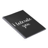 Carnet Je vous tolère (Côté Droit)