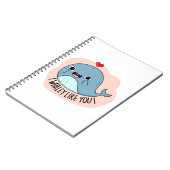 Carnet Je Whaley Vous Aime Baleine Pun Drôle (Côté gauche)